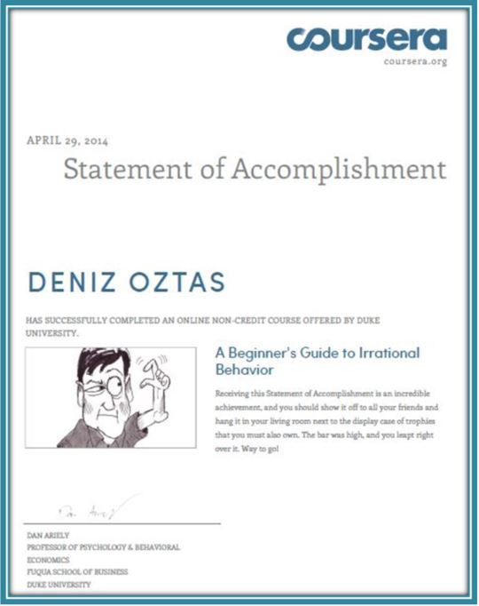 Irrational Behavior Certificate_Deniz Oztas